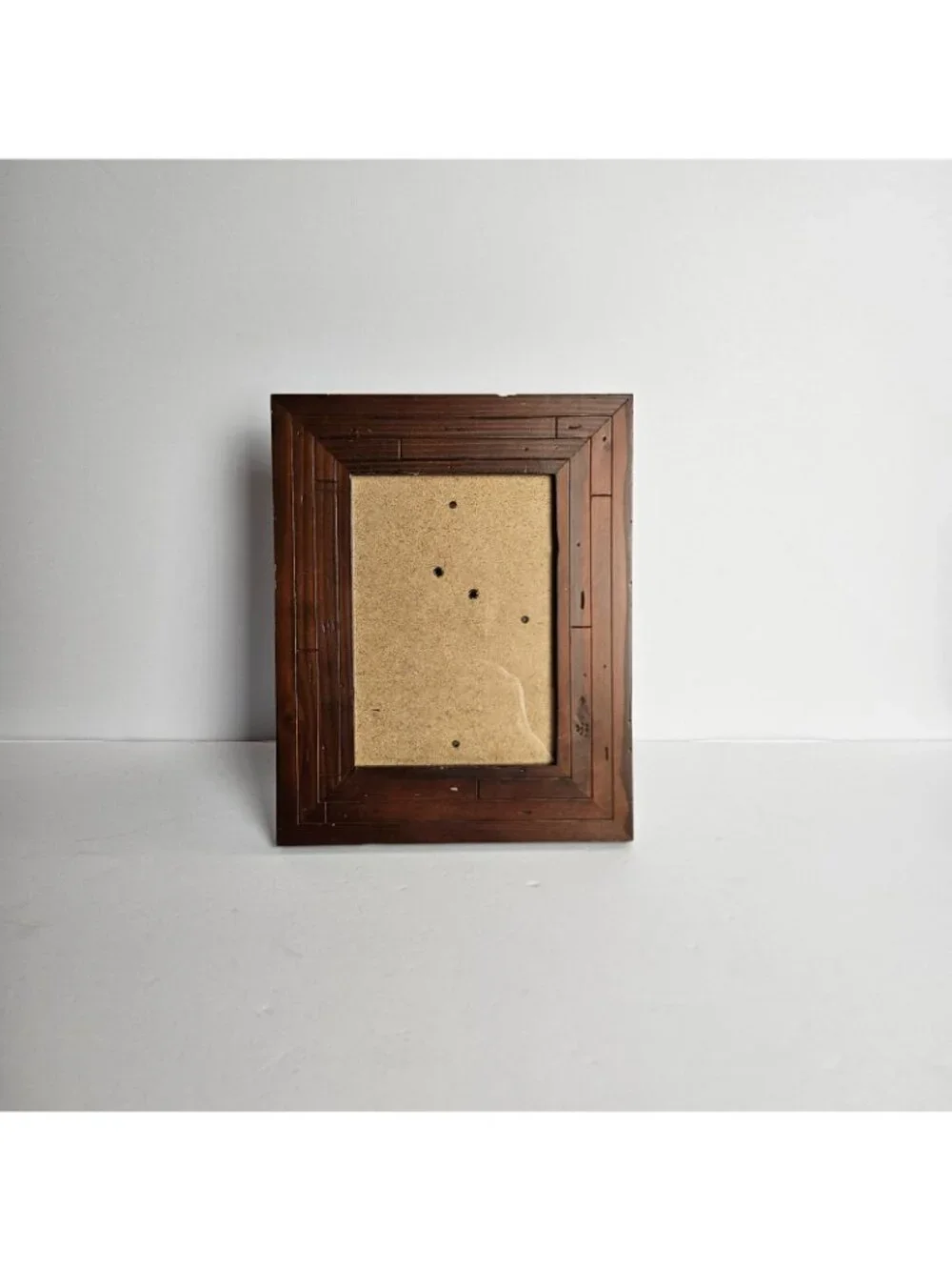 Photo Frame 5x7 Rustic Look Faux Wood Picture Frame Brown Tabletop Wall Hanging
